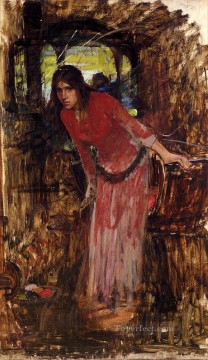 エシャロットの淑女のための研究 ギリシャ人女性 ジョン・ウィリアム・ウォーターハウス Oil Paintings